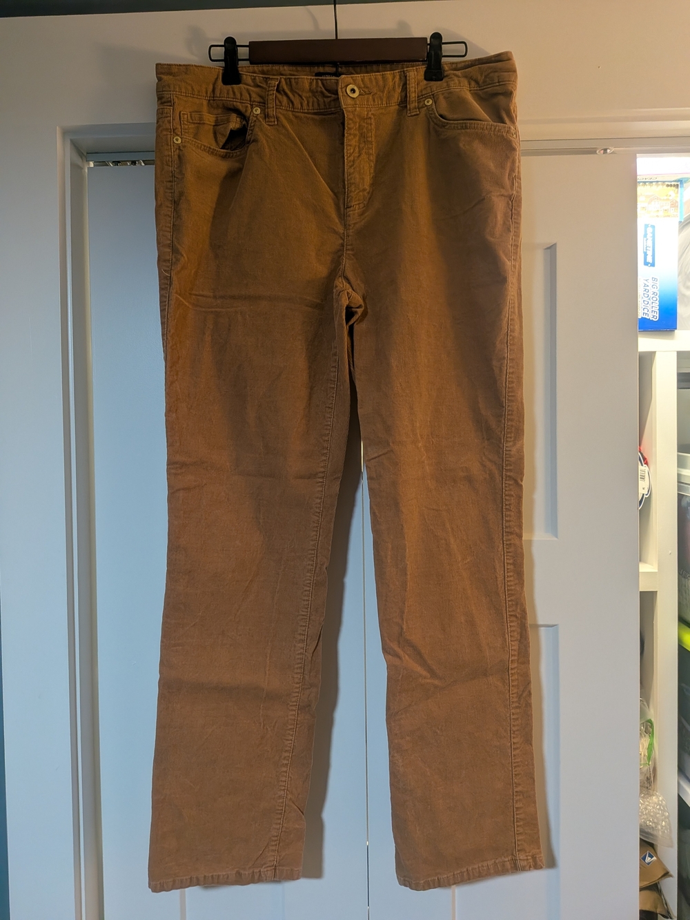 Tommy Hilfiger Light Brown Pants Womens Corduroy Ladies Size 14 Spring, Casual
